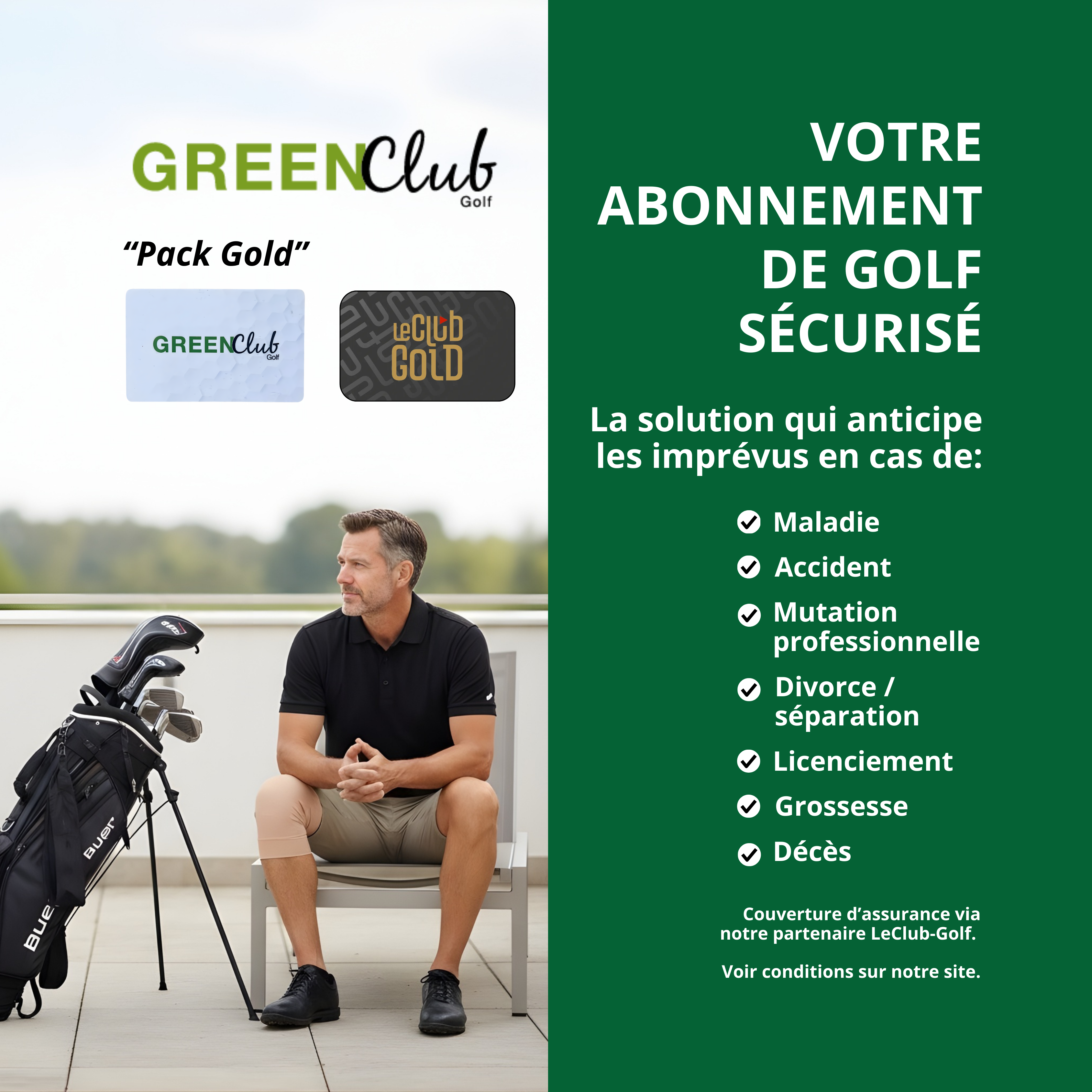 Pack GreenClub-Golf Gold